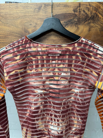 SS2001 Jean Paul Gaultier ‘Satan’ Mesh 3/4 Length Mesh Shirt