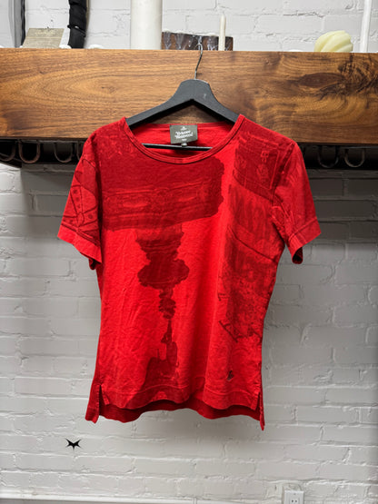 Vivienne Westwood ‘Orb Logo’ Red Graphic T-Shirt