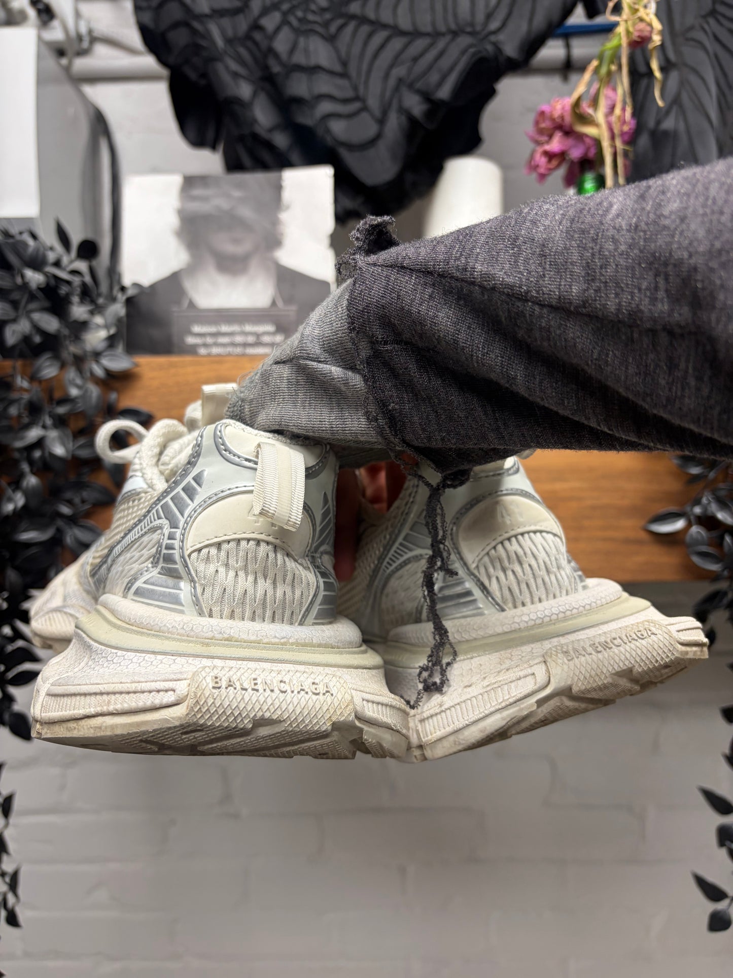 Balenciaga ‘3XL’ White/Silver Oversized Low Top Sneakers
