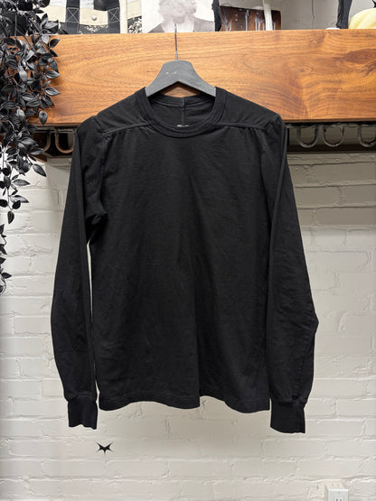 AW2024 Rick Owens ‘Porterville’ Black ‘Level’ Long Sleeve Shirt