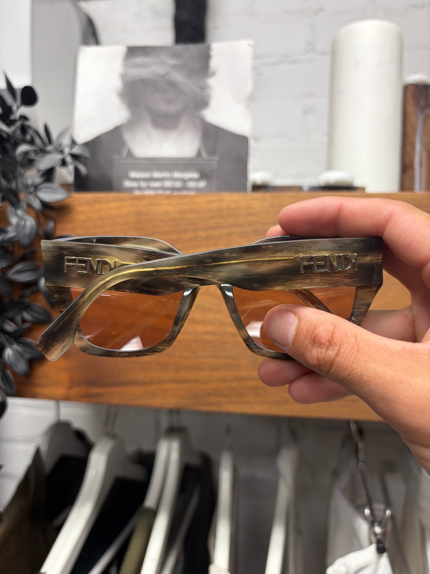 Fendi Tortoiseshell Brown Tinted Cat Eye Sunglasses
