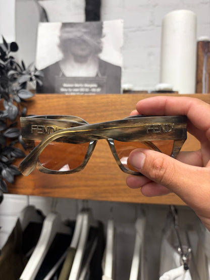 Fendi Tortoiseshell Brown Tinted Cat Eye Sunglasses