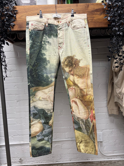 Vivenne Westwood ‘Shepard & Sleeping Shepherdess’ Full Print Denim