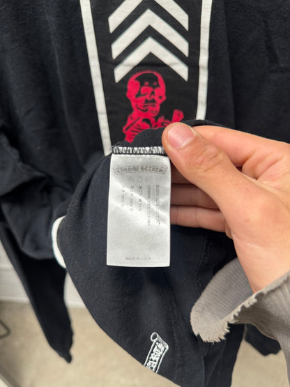 Chrome Hearts Foti ‘Jarvis Skull’ Black Long Sleeve Graphic Shirt