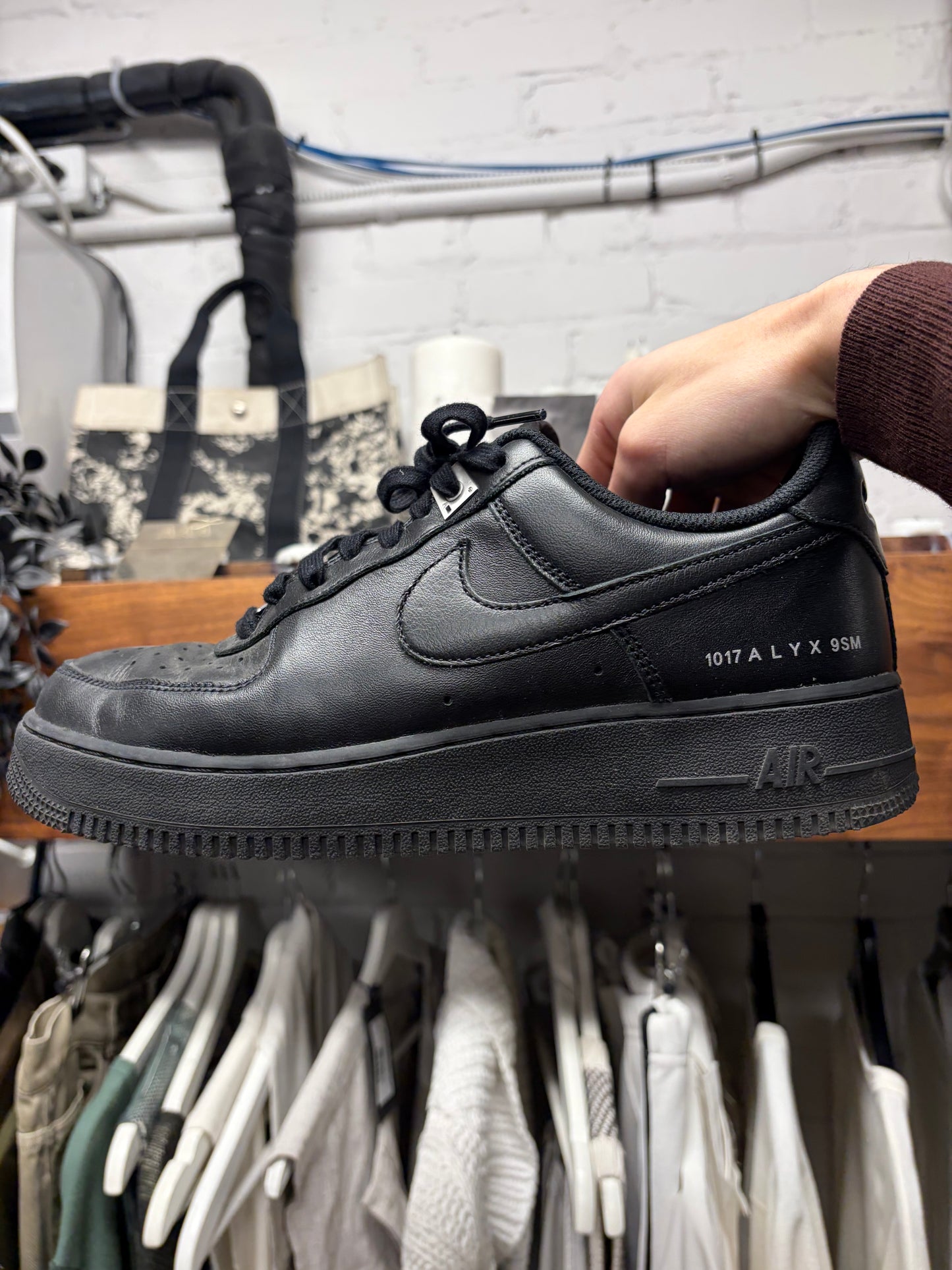 Alyx Studios x Nike Air Force 1 Premium Leather Low Top Sneakers