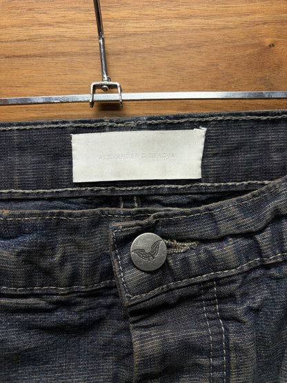 Alexander Digenova Grey Straight Leg ‘Duct Tape’ Denim