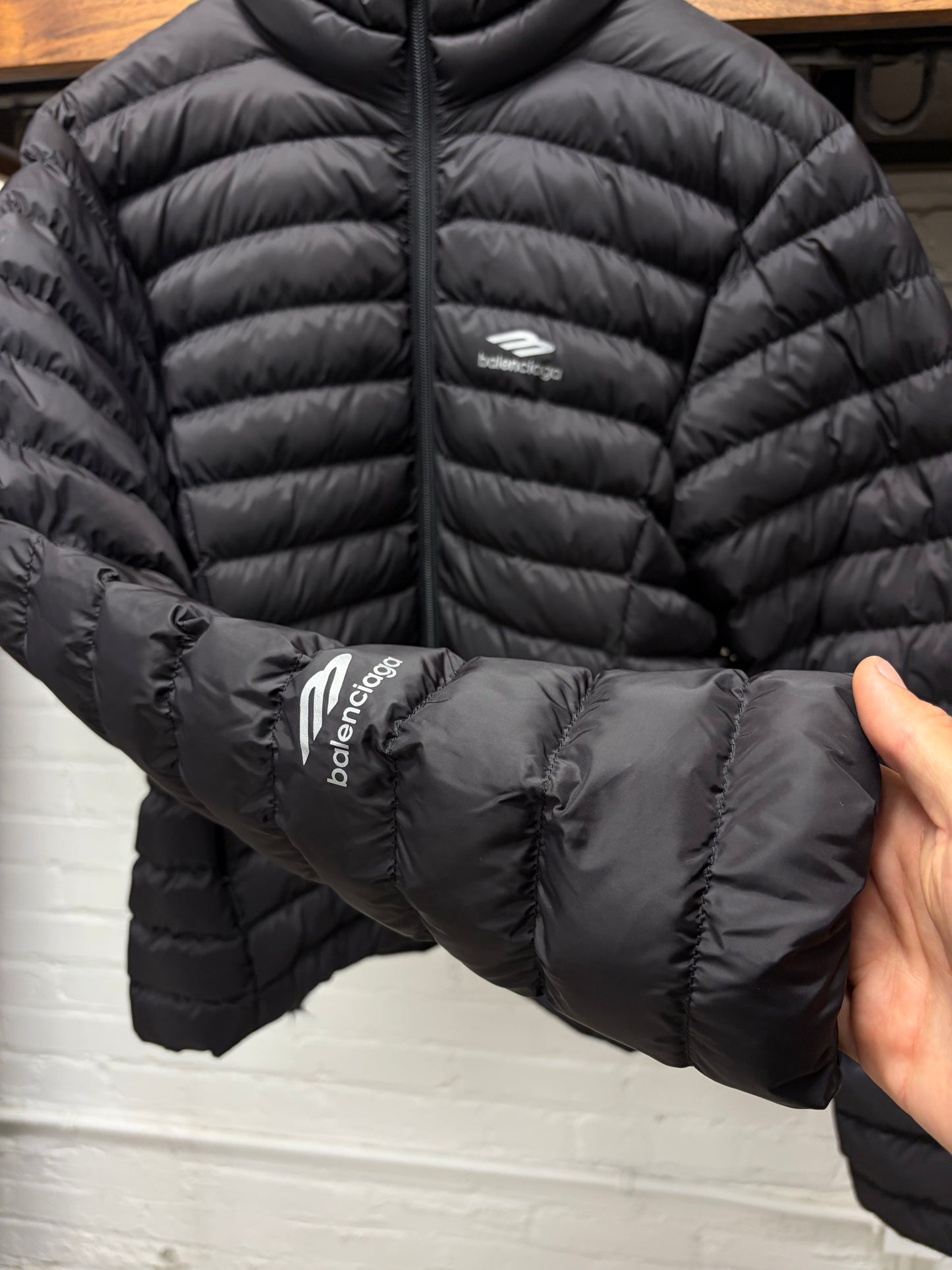 AW2023 Balenciaga Skiwear ‘Hourglass’ Black Puffer Jacket