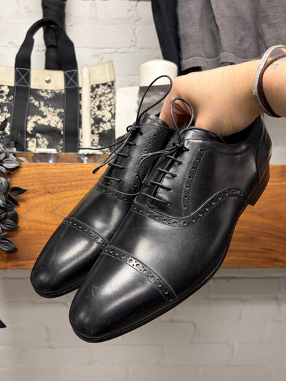 Burberry ‘Brogue’ Polished Black Leather Dress Shoes