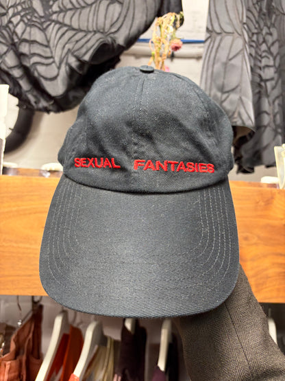 AW2017 Vetements ‘Sexual Fantasies’ Black Strap-Back Baseball Cap