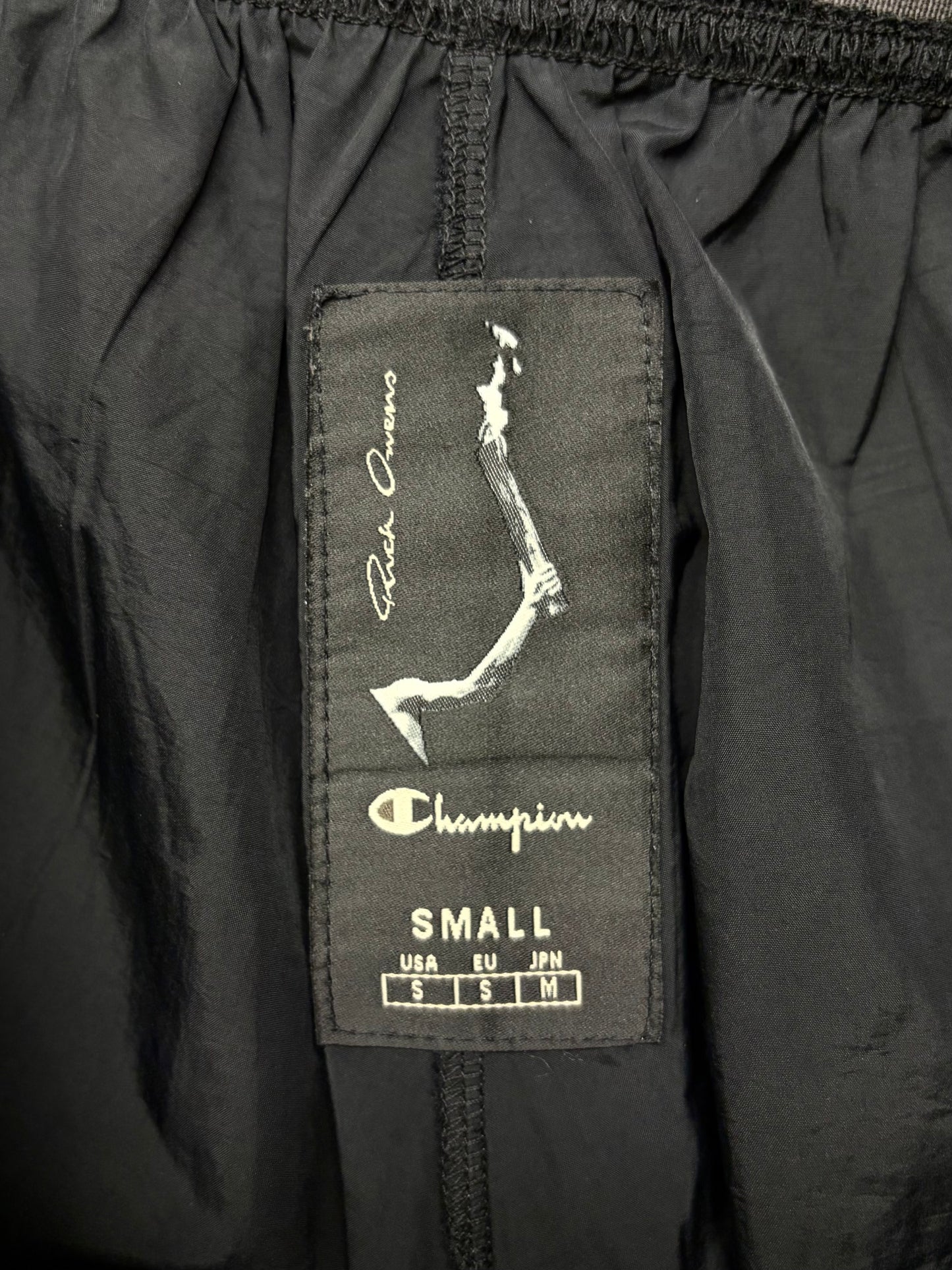 SS2020 Rick Owens x Champion ‘Dolphin’ Black Nylon Boxer Shorts