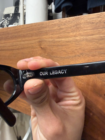 Our Legacy ‘Unwound’ Black Oval Shape Sunglasses