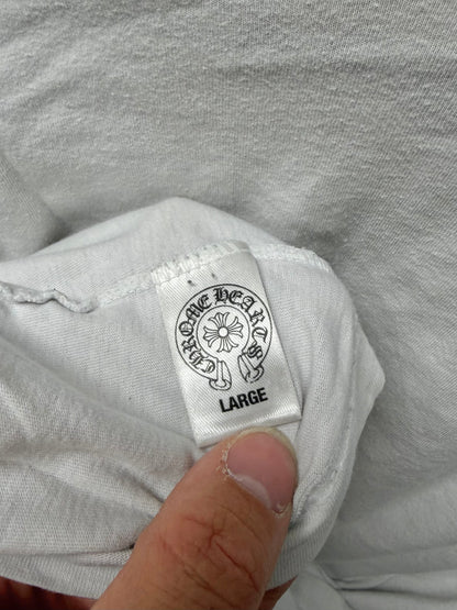 Chrome Hearts White ‘Horseshoe Logo’ Long Sleeve Shirt