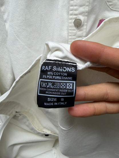 AW2015 Raf Simons x Brian Calvin ‘Guitar Boy’ White Denim Button Up Shirt