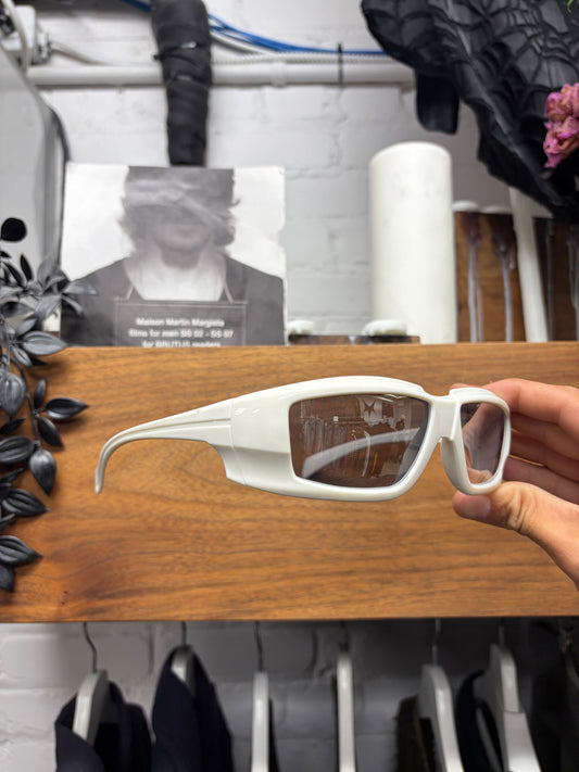 2019 Rick Owens ‘Larry’ Cream White Sunglasses