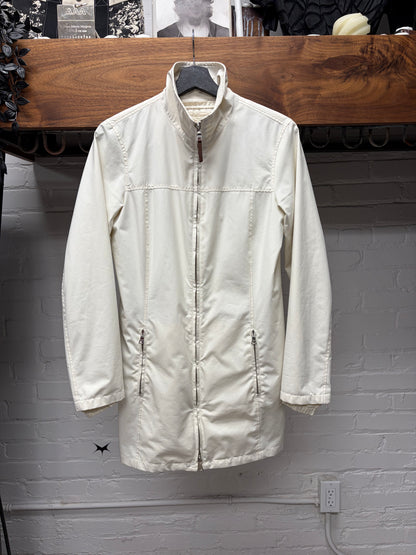 SS2000 Prada White Nylon ‘Shell’ Coat