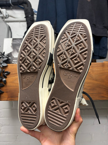 Rick Owens x Converse ‘TubroDRK’ Zebra Shearling High Top Sneakers