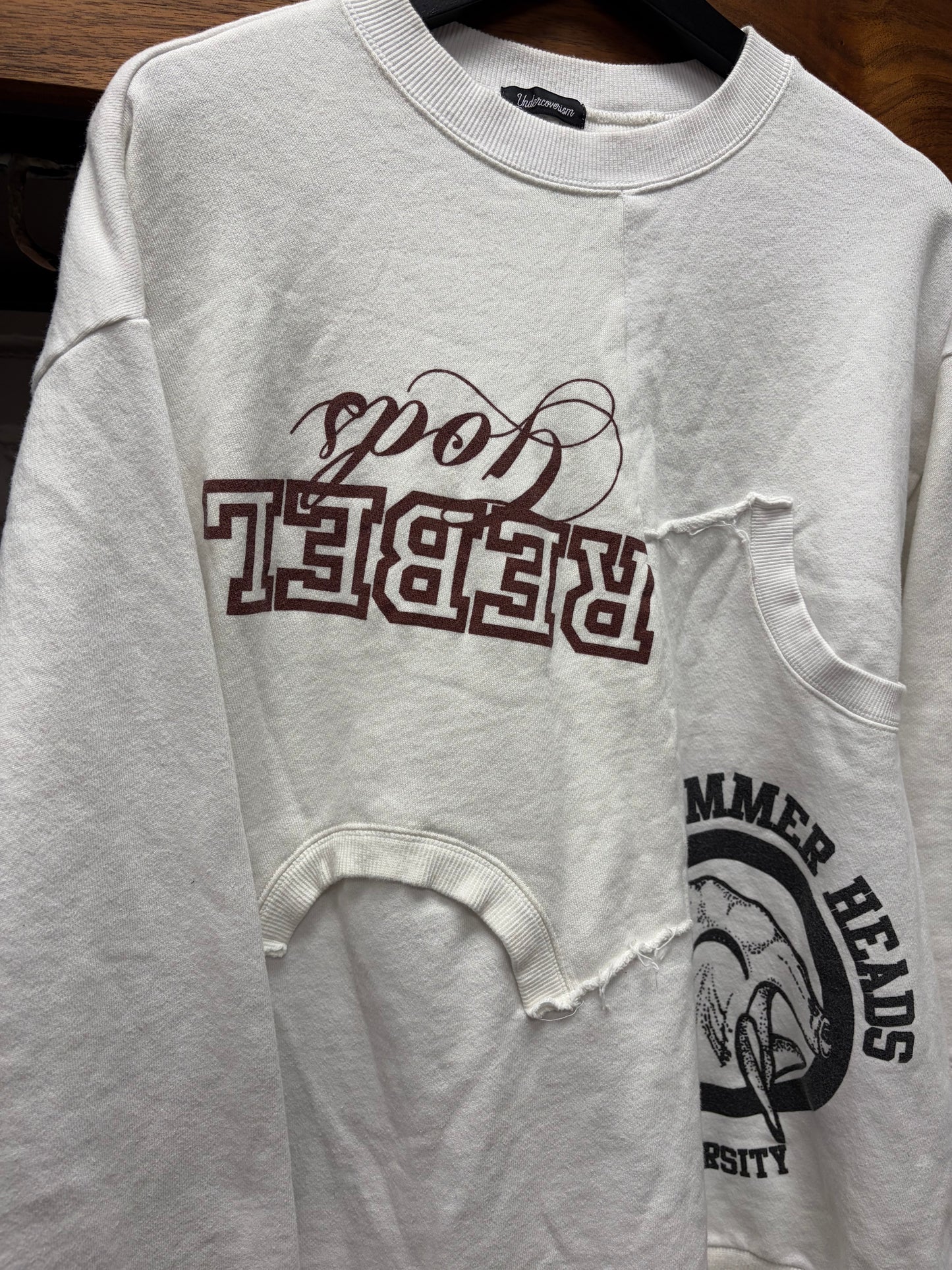 SS2022 Undercover ‘Paper Doll’ Reconstructed Sweatshirt Cotton Crewneck