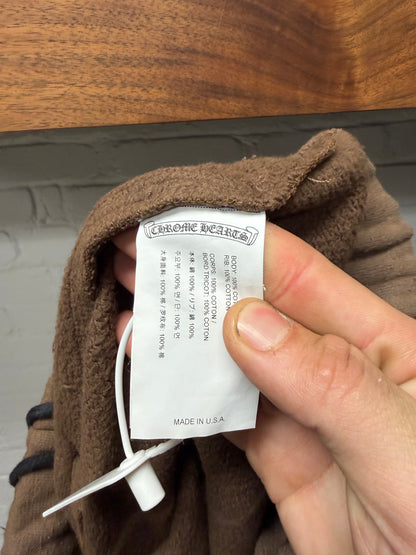 Chrome Hearts ‘Slo Ride’ Brown Cotton Embroidered Logo Sweat Shorts