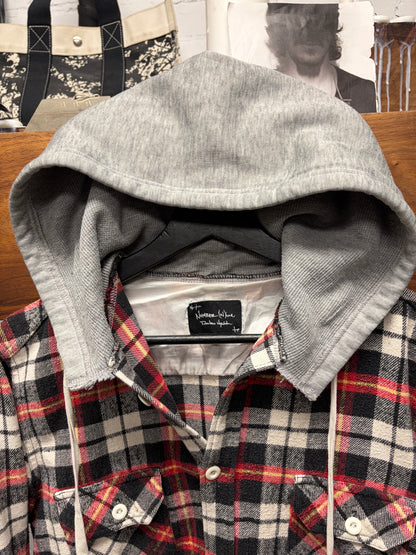 AW2005 Number (N)ine ‘The High Streets’ Hooded Plaid Flannel