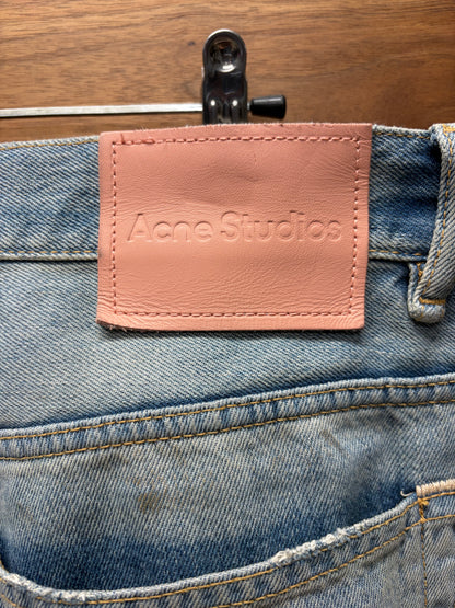 Acne Studios ‘Super Baggy’ Paint Splatter Wide Leg Denim