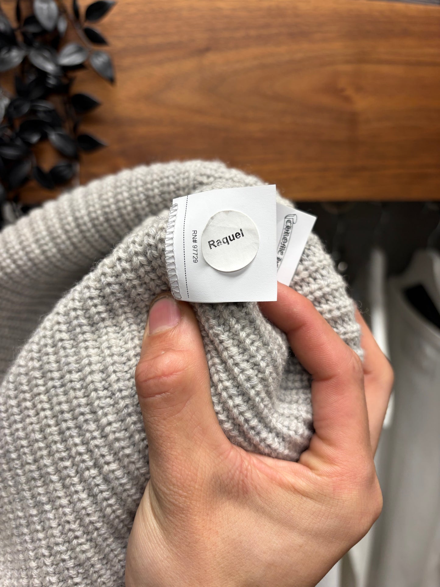 Chrome Hearts Lambskin Leather ‘Star Patch’ Cashmere Beanie