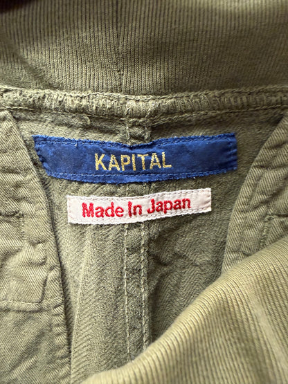 Kapital Sun Faded Green ‘Sailor’ Drawstring Cargo Pants