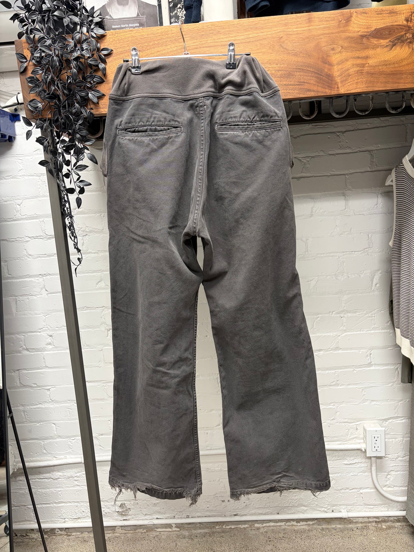 Kapital ‘Sailor’ Faded Dark Brown Low Rise Wide Leg Pants