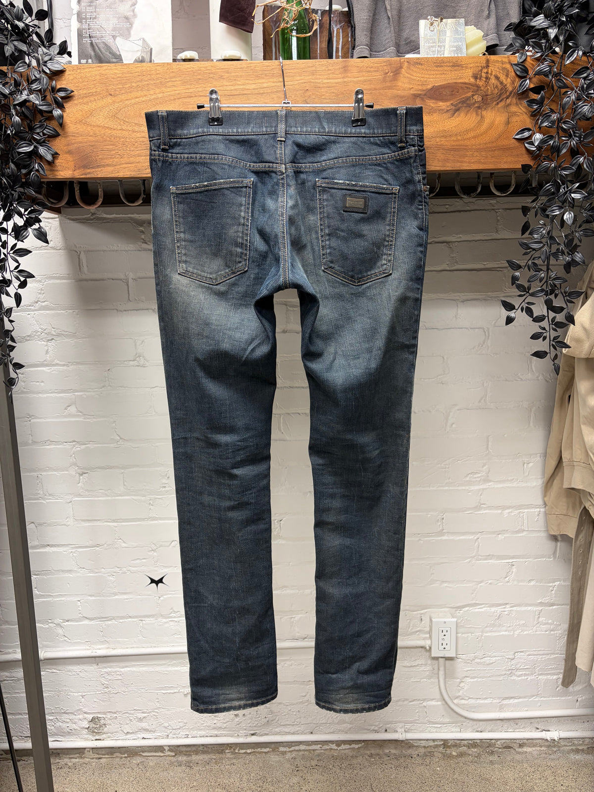 Dolce & Gabbana Dark Washed Blue Skinny Jeans