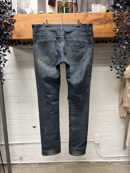 Dolce & Gabbana Dark Washed Blue Skinny Jeans