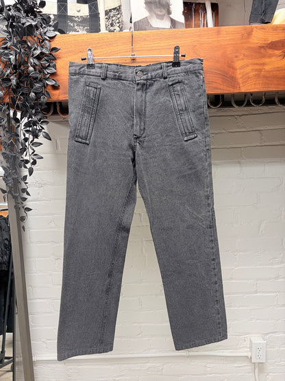 AW2005 Raf Simons ‘History of My World’ Grey Skinny Jeans