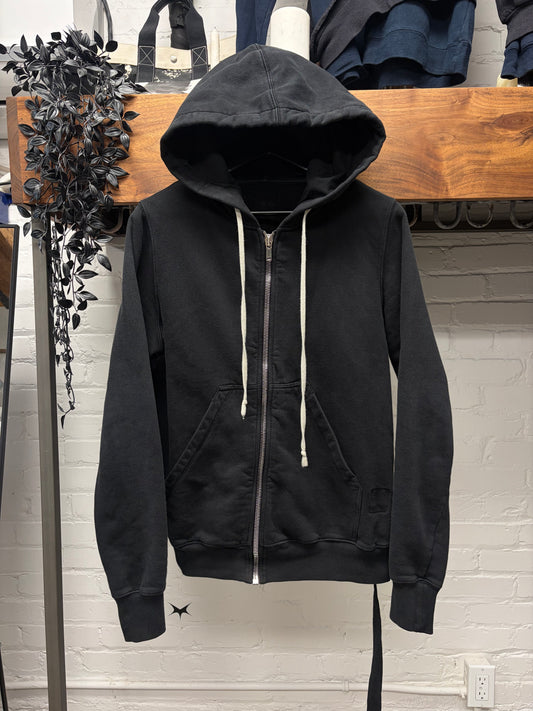 Rick Owens DRKSHDW ‘Jason’ Black Zip-Up Hoodie