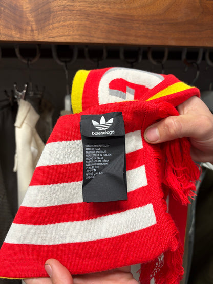 SS2022 Balenciaga x Adidas ‘Manchester United’ Soccer Logo Scarf
