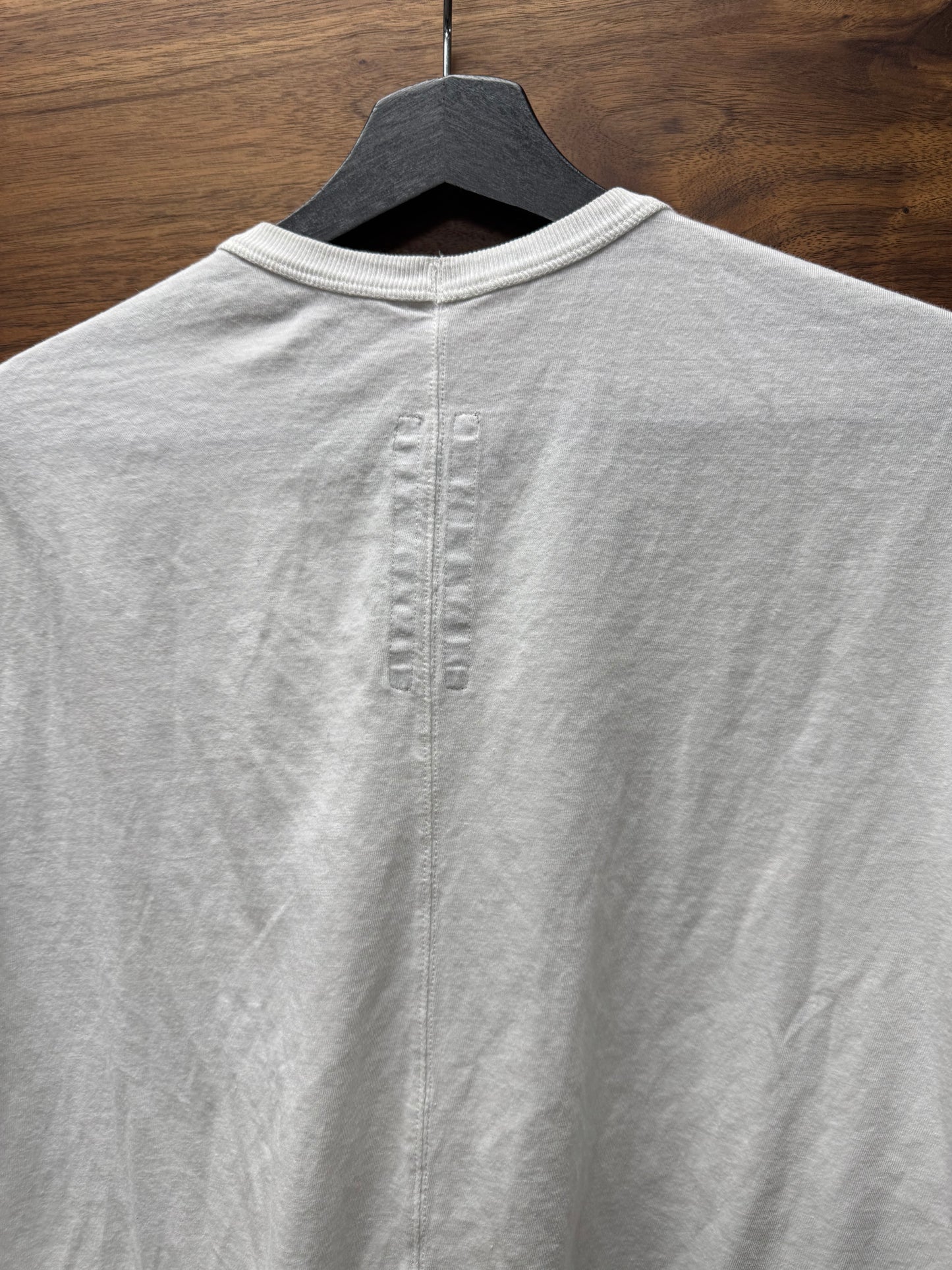 SS2020 Rick Owens ‘Tecautl’ Chalk White Level T-Shirt