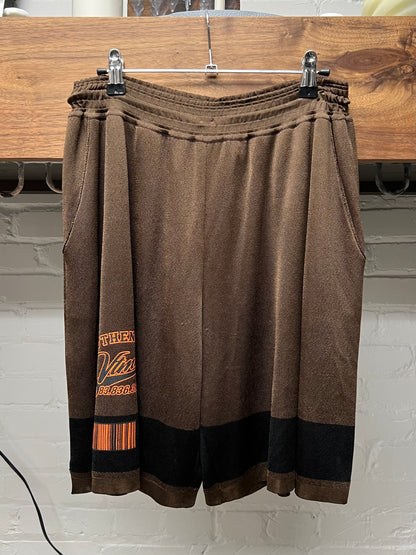 Vetements Baseball Logo Mesh Athletic Shorts