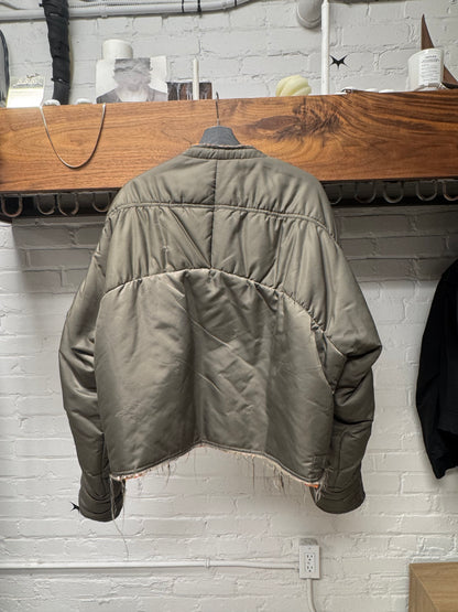 AW2024 Project GR ‘Reconstructed’ Raw Hem Military Bomber Jacket