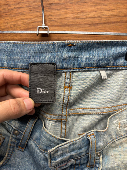 SS2010 Dior Homme by Kris Van Assche ‘Wildcat’ Unaltered Blood Splatter Jeans