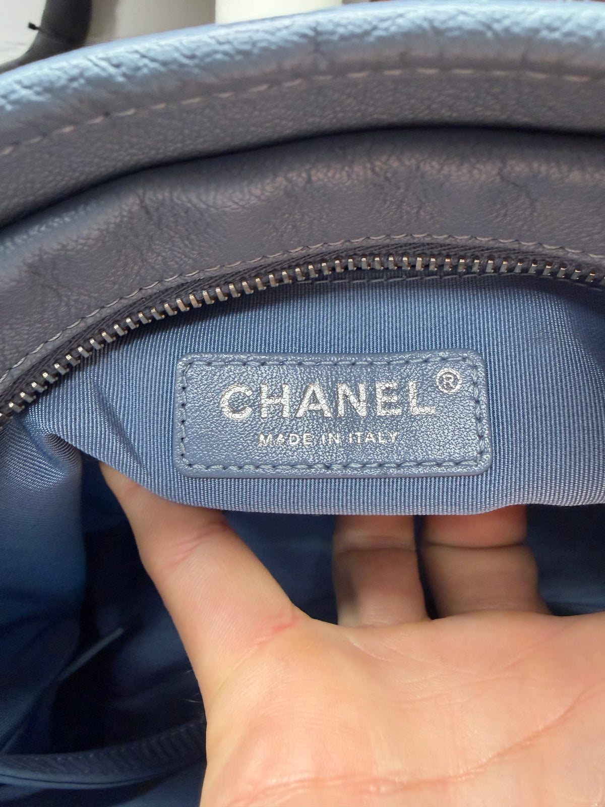2018 Chanel ‘Gabrielle’ Quilted Goatskin/Patent Leather Bag