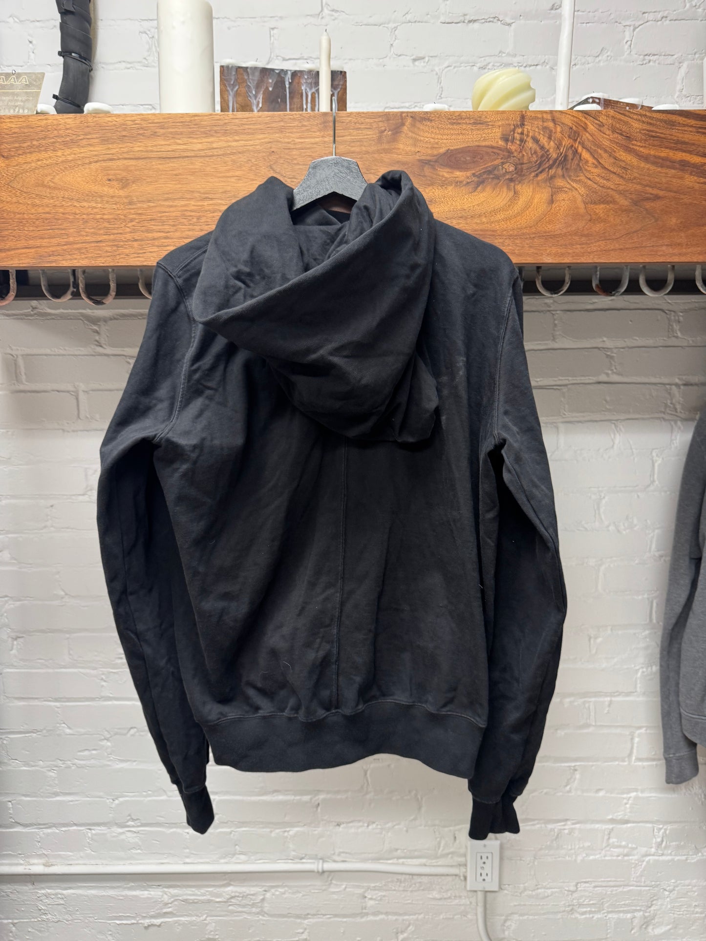 Rick Owens DRKSHDW ‘Mountain Zip’ High Neck Zip-Up Hoodie