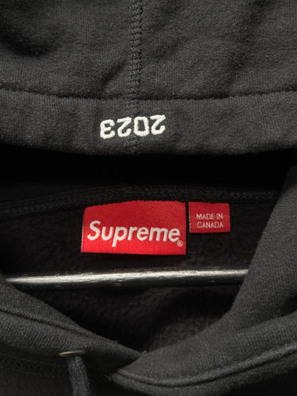 Supreme Black/White Motion Logo’ Pullover Hoodie