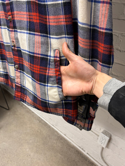 Chrome Hearts ‘Front Pocket’ Leather Cross Patch Flannel