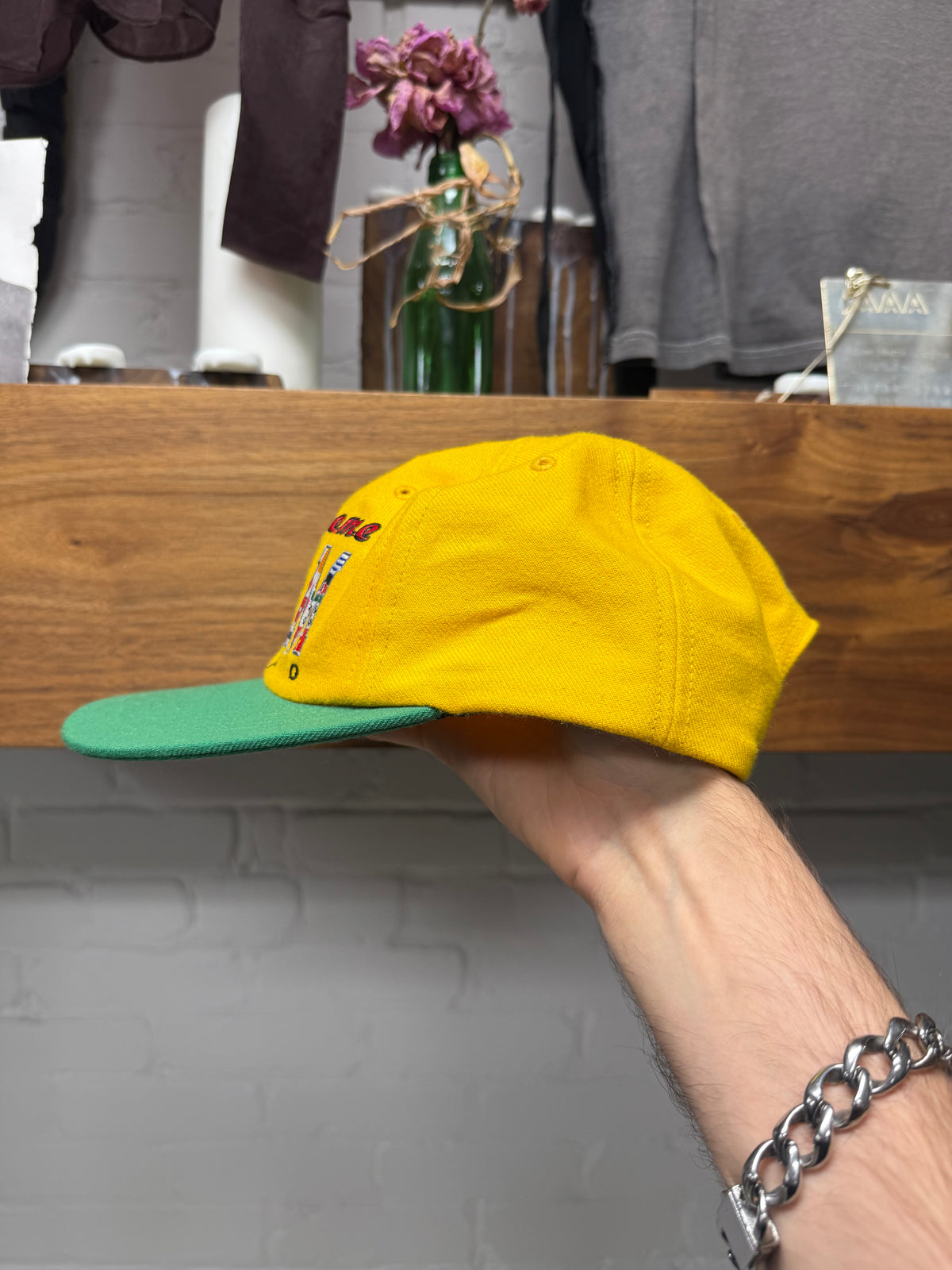 SS2020 Supreme Team ‘6 Panel’ Yellow Strap-Back Hat