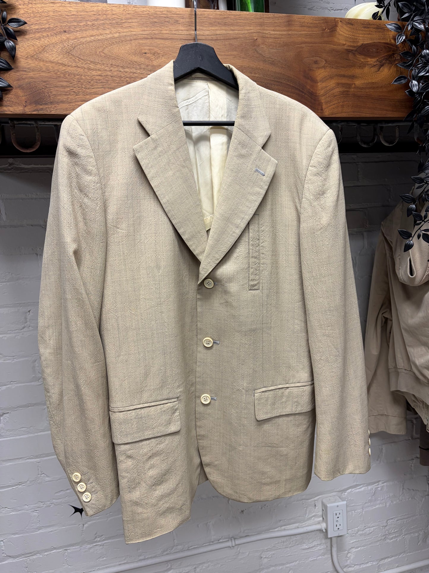 1994 Comme Des Garçons Homme Plus Cream White Blazer