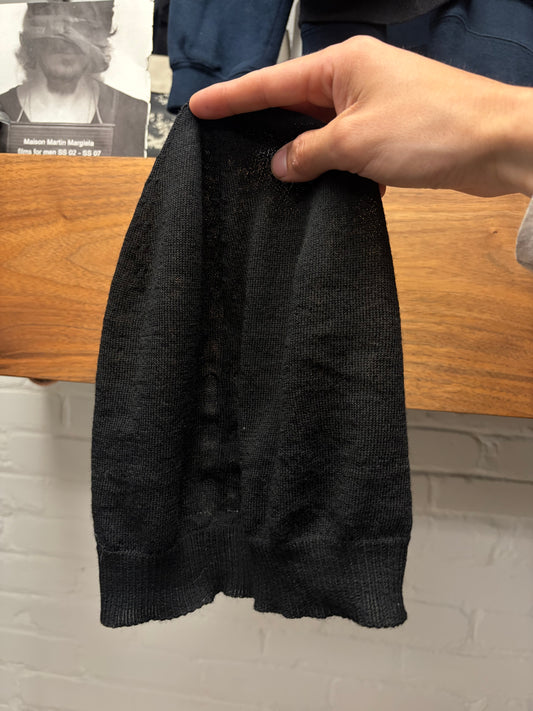 AW2022 Rick Owens ‘Strobe’ Black Cashmere Beanie