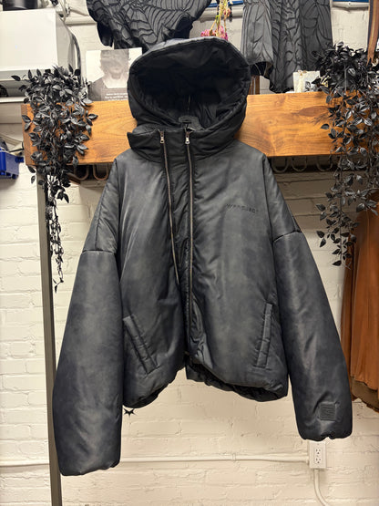 Y/Project ‘Double Collar’ Black Oversized Hooded Puffer Jacket