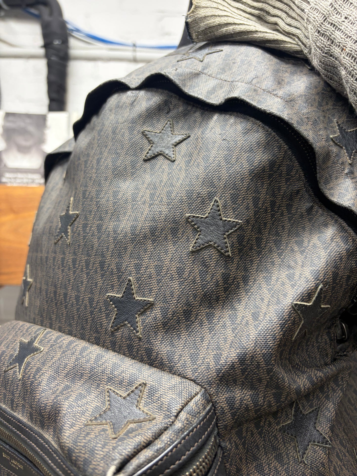SS2016 Saint Laurent by Hedi Slimane ‘City Backpack’ with Leather Stars