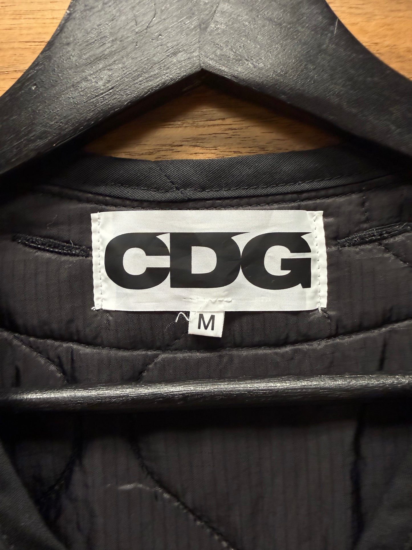 Comme Des Garçons Quilted Black Deck Jacket Liner