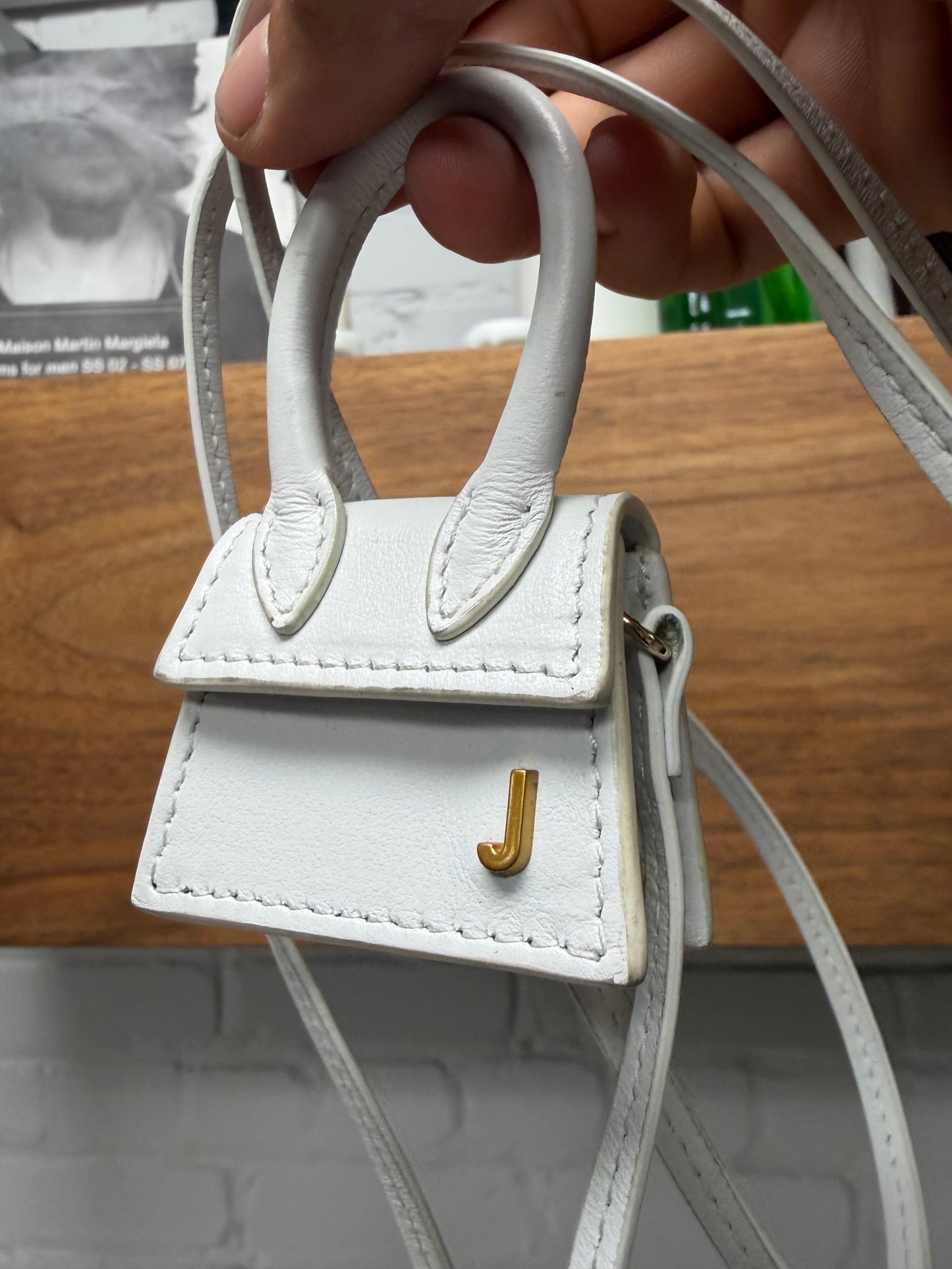 Jacquemus ‘Le Petit Chiquito’ Nano Mini White Leather Bag