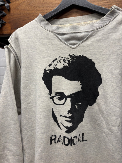 AW1998 Undercover ‘Small Parts’ Interchangable ‘Radical’ Grey Graphic Sweatshirt