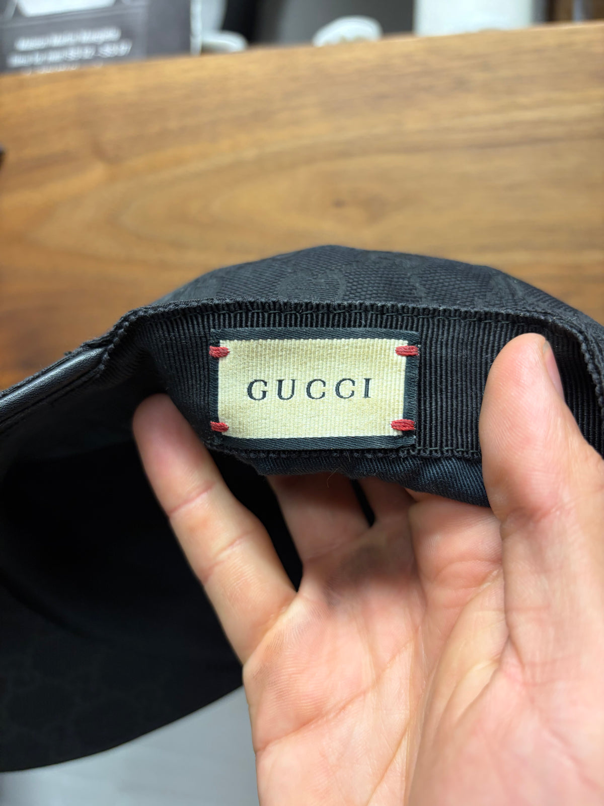 Gucci Modern Canvas Monogram Strap-Back Baseball Cap