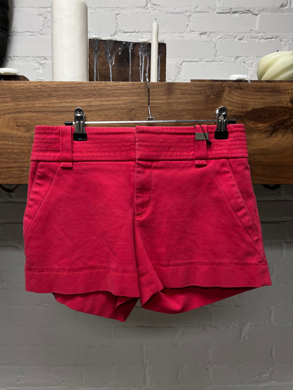 Late 2000s Gucci Red Denim Mini Shorts